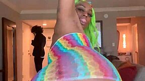 Moee’s black ass twerks non-stop with Gibby the Clown’s big black cock