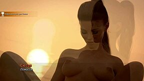 Cartoon porn with a beach theme, complete gameplay