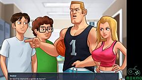 Summertime saga Ep 55: Schoolgirls and MILF next door