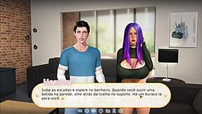 3D animated blowjob with a taboo theme of stepsister's forbidden desire