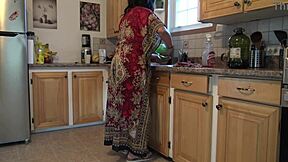 turkish stepmom stunned as stepson licks cum from her pussy