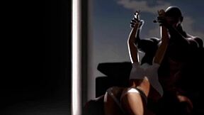 Black beauty gets naughty in Second Life