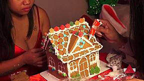 Making a ginger bread house with a friend – part 2
