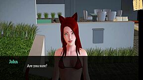 Amateur sex in a cartoon game
