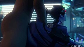 Big tits and big ass animated in Overwatch compilation February 2025