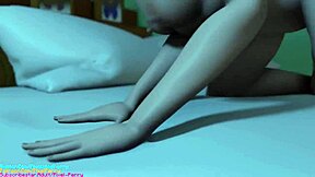 Futa and solo action in animated porn