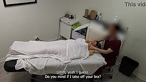 A blonde MILF named Rita gets a sensual massage with her husband and ends up having sex