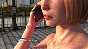 Animated porn game with big tits and commented gameplay