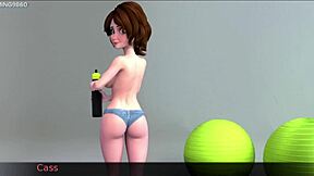 3D hentai game featuring mature MILF and anal action