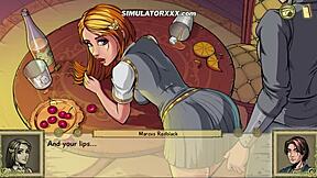 Ginger Magic Bean's anal scene in the 3D adult game