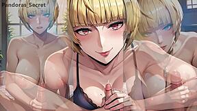 Squirting stepmom humiliates big cock lover in hot cartoon