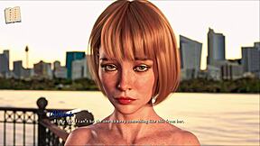 Animated porn game with big tits and commented gameplay