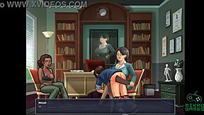 Steamy scene with a curvy MILF in the Summertime Saga episode 43