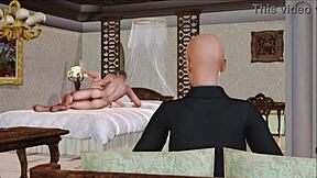 Beautiful MILF gets fucked in front of her jealous husband