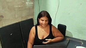 Chubby Colombian teen gets rough and wild with stepdad