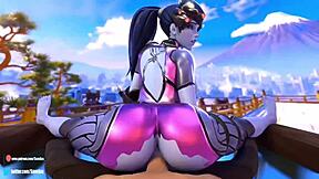 3D animated anime featuring Overwatch characters in sexual acts
