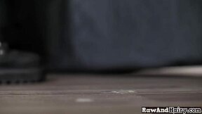 Gay bear has raw sex with otter and sucks his ass