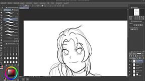 Tanjiro from Kimetsu no Yaiba in a speedpaint hentai commission