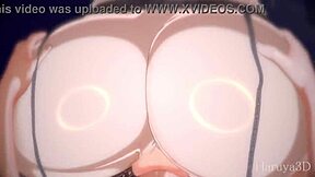 Arlecchino from Genshin Impact in steamy hentai blowjob scene