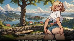 Cartoon porn with blonde and big nipples