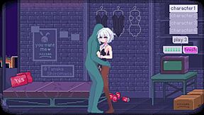 Sexy bunny girl has fun in this porn game
