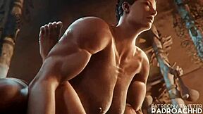 Lara Croft: Tomb Raider gets dominated and creampied by a monster cock
