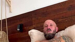Gay solo scene with cum shot
