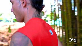 Outdoor sex with tattooed hotties danner and naty
