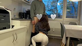 Beautiful amateur couple has rough sex and facial finish