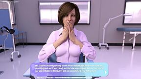3D game of mature MILF's gyno exam and orgasmic rubbing