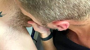 Public restroom fun with neighbors