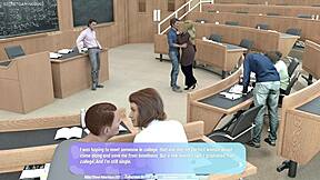 3D game of mature MILF's gyno exam and orgasmic rubbing