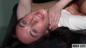 Alison is just a throat – a hot amateur’s deepthroat skills on display