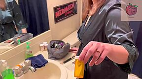 Stepson gives his straight-laced father a deepthroat blowjob after taking Viagra