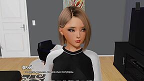 Beautiful anime game with hot scenes of cunilingus and anal sex