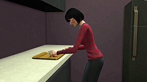 Horny stepmother seduces her stepson in this hentai video