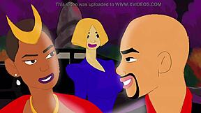 Kendal Good in animated erotica polyfucky with Sutra King Noire