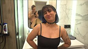 Stepmother is a slut who loves cock and enjoys blowjob, cowgirl and bent over positions