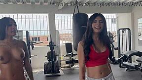 Fitness journey with transgender companion May Hernandez outdoors