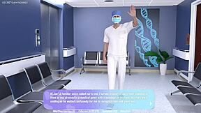 3D game of mature MILF's gyno exam and orgasmic rubbing