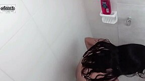 Beautiful shower scene with my girlfriend Celexxxte on February 26, 2024