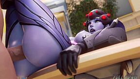Overwatch anime-style compilation with Widowmaker as the main character