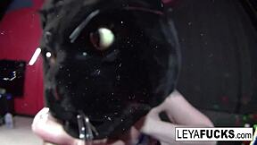 Leya Falcon has a POV blowjob on a huge cock in an anime-style video