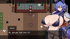 Horny adventurer Karen's wild journey in anime porn