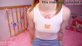 Taboo little stepdaughter plays with stepdaddy, gets fucked to creampie in teen pussy