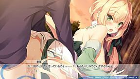 Hentai game with parallel lines in the sky with Sari Arisa 3