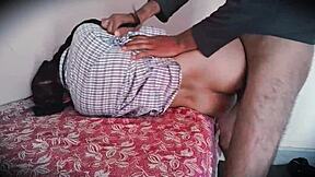Young and innocent school girl gets hardcore sex in the classroom
