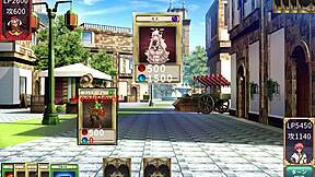 Anime and hentai game with a succubus duel in the street