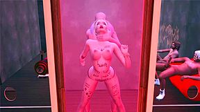 Harley Quinn becomes sex slave to perverted big members