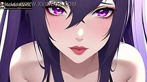 Beautiful anime girl gives you positive affirmations and erotic audio experience